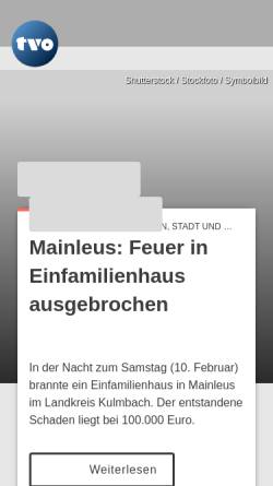 Vorschau der mobilen Webseite www.tvo.de, tvo