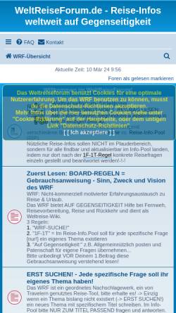 Vorschau der mobilen Webseite www.reise-forum.weltreiseforum.de, Weltreiseforum