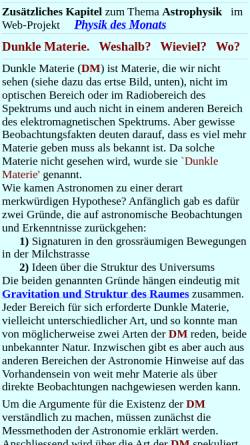 Vorschau der mobilen Webseite www.astro.uni-bonn.de, Astrophysik: Dunkle Materie