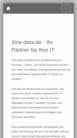 Vorschau der mobilen Webseite www.xtra-data.de, Nieße, Klaus
