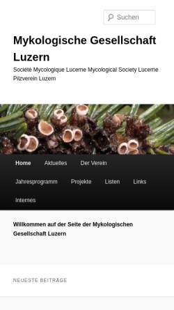 Vorschau der mobilen Webseite wl21www373.webland.ch, Mykologische Gesellschaft Luzern (Schweiz)