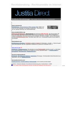 Vorschau der mobilen Webseite www.rain-on.de, Justitia Direct - Juristische Dienstleistungen