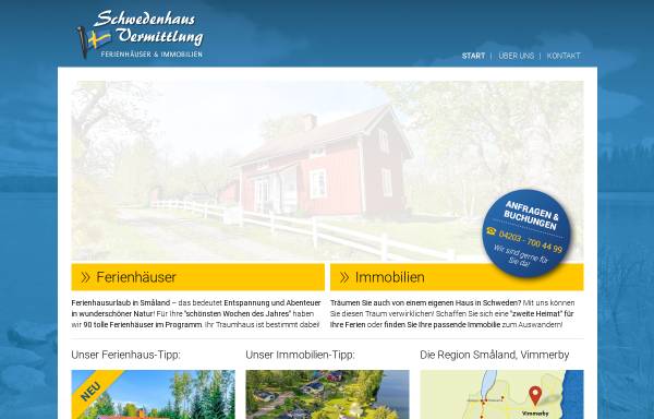 Vorschau von www.schwedenhaus-vermittlung.de, Interweave Schweden-Immobilien