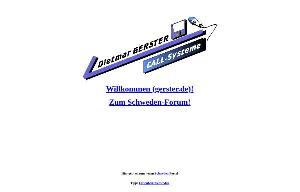 Vorschau von www.gerster.de, Schwedisch für Windows