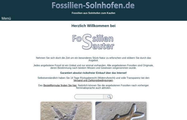 Vorschau von www.sauti.de, Fossilien Sauter