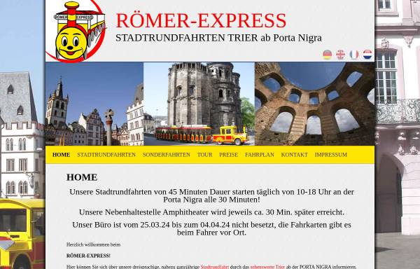 Vorschau von www.roemer-express.de, Römer-Express Trier
