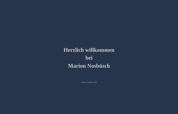 Vorschau von www.marion-nosbuesch.de, Nosbüsch, Marion