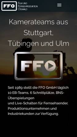 Vorschau der mobilen Webseite www.ffo-gmbh.de, FFO-GmbH