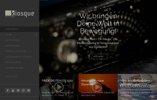 Vorschau von www.kiosque.de, Kiosque Film TV Media GmbH