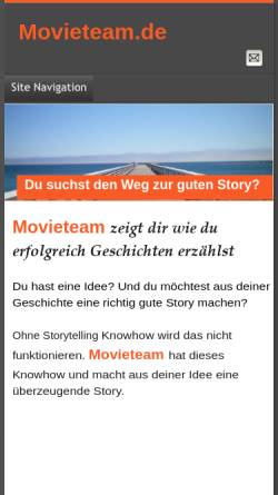 Vorschau der mobilen Webseite www.movieteam.de, Movie Team - Ellen Kleila
