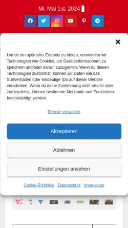 Vorschau der mobilen Webseite deutscher-fernsehfunk.de, PFA Deutscher Fernsehfunk