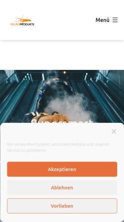 Vorschau der mobilen Webseite www.pulpoprodukte.de, pulpo produkte