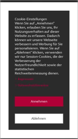 Vorschau der mobilen Webseite www.neff.de, Neff-online
