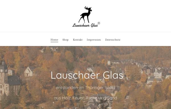 Vorschau von www.lauschaer-glas.com, Uwe Bäz Herstellung und Vertrieb von Original Lauschaer Glas