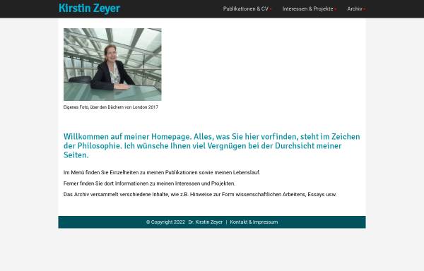Vorschau von www.kirstin-zeyer.de, Zeyer, Kirstin