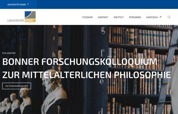 Vorschau von www.philosophie.uni-bonn.de, Philosophisches Seminar der Universität Bonn