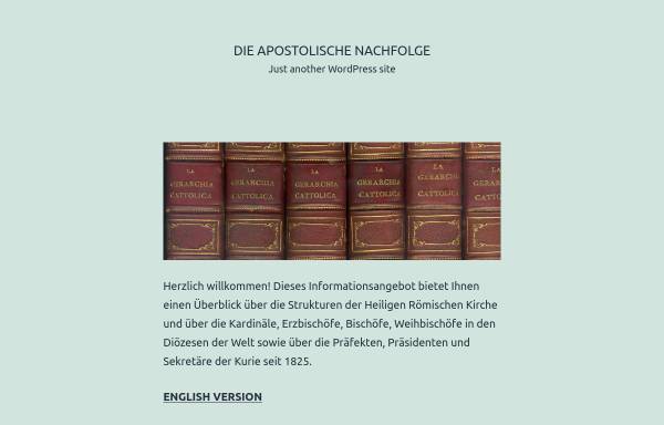 Vorschau von www.apostolische-nachfolge.de, Apostolische Nachfolge
