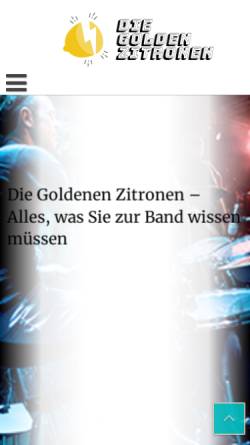 Vorschau der mobilen Webseite www.die-goldenen-zitronen.de, Die Goldenen Zitronen