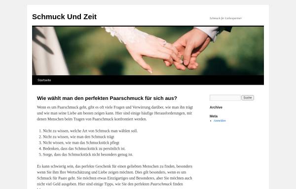 Vorschau von www.schmuckundzeit.de, Schmuck und Zeit