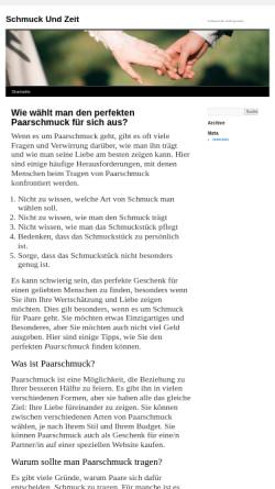 Vorschau der mobilen Webseite www.schmuckundzeit.de, Schmuck und Zeit