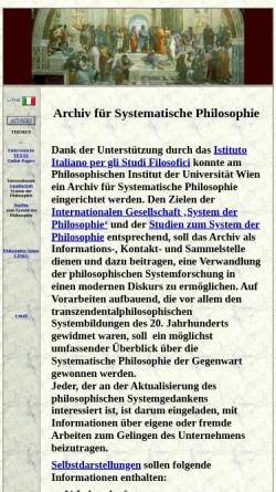 Vorschau der mobilen Webseite phaidon.philo.at, Archiv für Systematische Philosophie