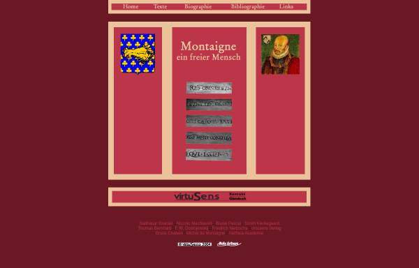 Vorschau von www.michel-montaigne.de, Montaigne, Michel