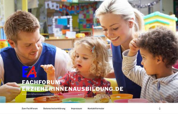 Vorschau von www.erzieherinnenausbildung.de, Fachforum ErzieherInnenausbildung.de