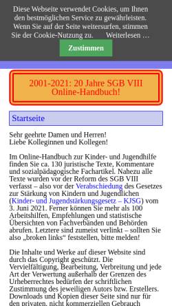Vorschau der mobilen Webseite www.sgbviii.de, SGB VIII: Online-Handbuch