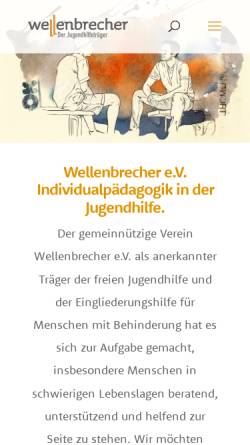 Vorschau der mobilen Webseite wellenbrecher.de, Wellenbrecher e. V.