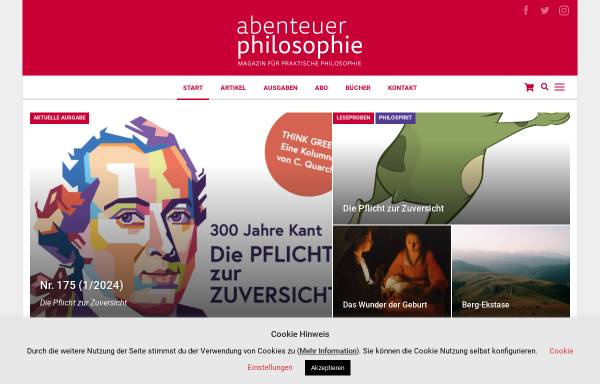 Vorschau von www.abenteuer-philosophie.com, Abenteuer Philosophie