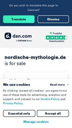 Vorschau der mobilen Webseite www.nordische-mythologie.de, Nordische Mythologie