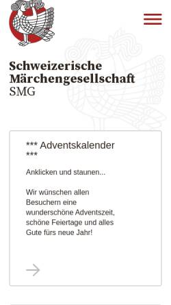 Vorschau der mobilen Webseite www.maerchengesellschaft.ch, Schweizerische Maerchengesellschaft