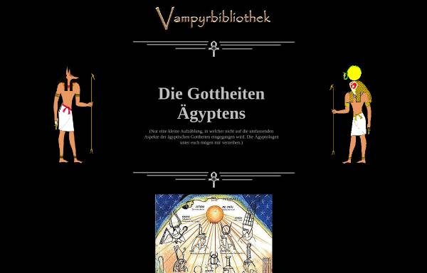 Vorschau von www.vampyrbibliothek.de, Die Gottheiten Ägyptens