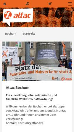 Vorschau der mobilen Webseite www.attac.de, Attac-Netzwerk-Bochum