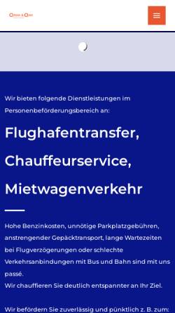 Vorschau der mobilen Webseite www.qross-qair.de, Flughafentransfer Qross & Qair, Inh. Holger Prendke