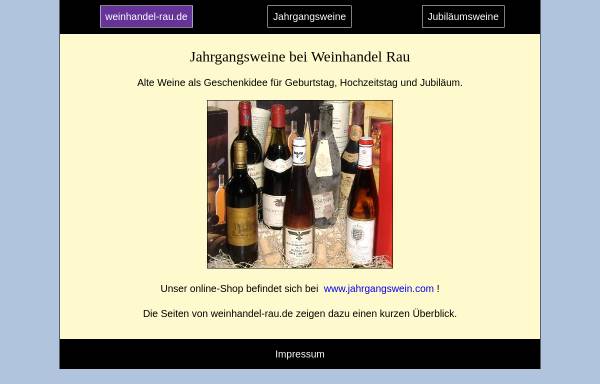 Vorschau von www.weinhandel-rau.de, Weinhandel Brigitte Rau