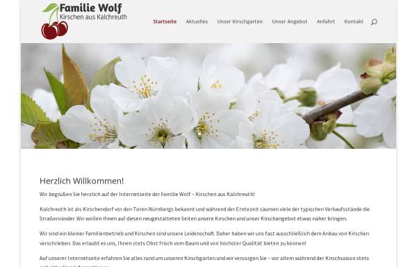 Vorschau von www.wolf-kirschen.de, Familie Wolf