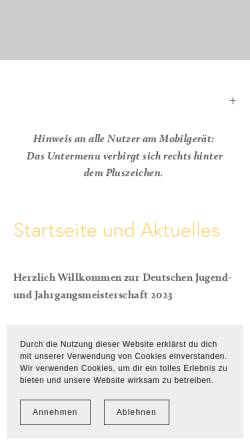 Vorschau der mobilen Webseite www.jugendmeisterschaften.de, Deutsche Jugendmeisterschaften