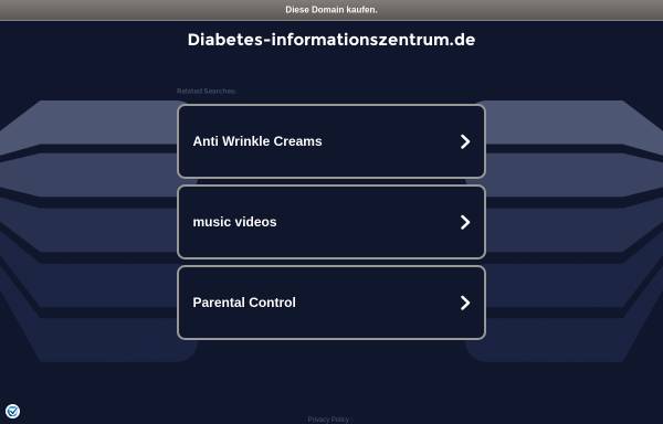 Vorschau von www.diabetes-informationszentrum.de, Diabetes-Informationszentrum