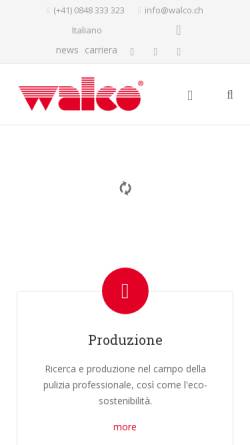 Vorschau der mobilen Webseite www.walco.ch, Walco Reinigungen