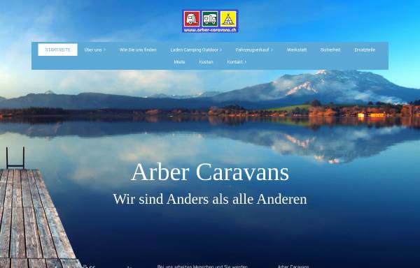 Vorschau von www.arber-caravans.ch, Arber Caravans