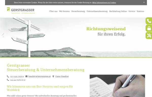 Vorschau von www.gerstgrasser.at, Gerstgrasser Steuerberatung und Unternehmensberatung