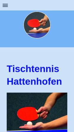 Vorschau der mobilen Webseite www.tt-hattenhofen.de, TSGV Hattenhofen Tischtennisabteilung