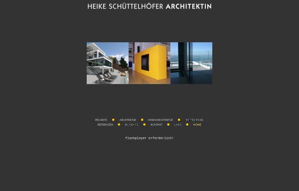 Vorschau von www.schuettelhoefer.de, Architektin Heike Schüttelhöfer