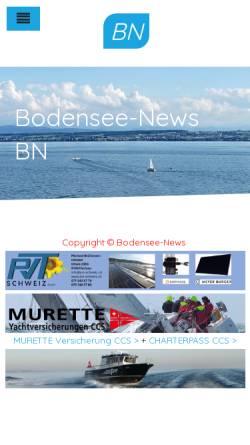 Vorschau der mobilen Webseite www.bodensee-news.ch, Bodensee-News.ch