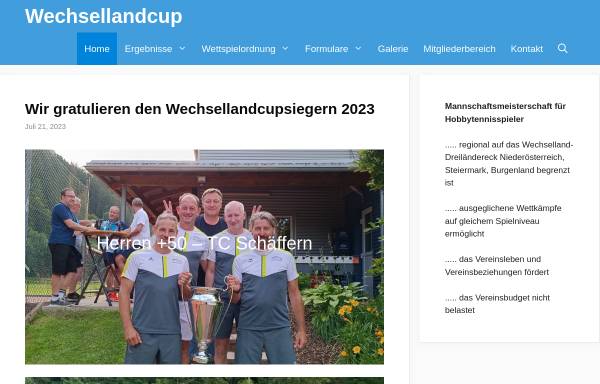 Vorschau von www.wechsellandcup.at, Wechsellandcup