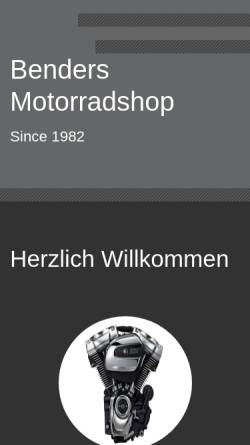 Vorschau der mobilen Webseite www.benders-motorradshop.de, Benders Motorradshop