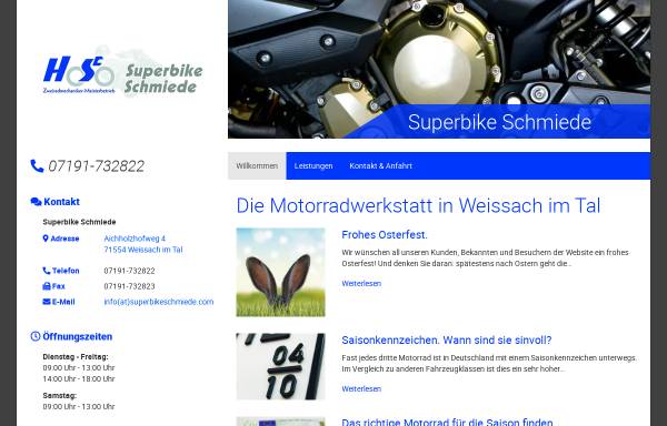 Vorschau von www.superbikeschmiede.com, Superbikeschmiede