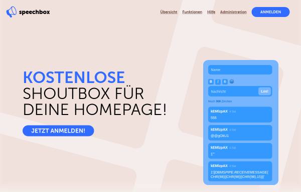 Vorschau von www.speechbox.de, Speechbox