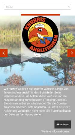 Vorschau der mobilen Webseite www.knurris-angeltouren.de, Knurris Angeltouren